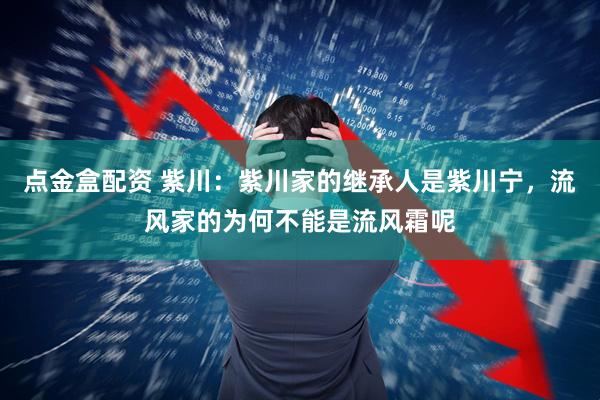 点金盒配资 紫川：紫川家的继承人是紫川宁，流风家的为何不能是流风霜呢
