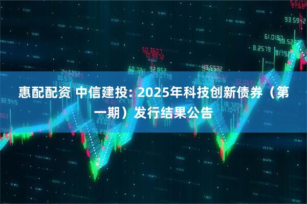 惠配配资 中信建投: 2025年科技创新债券（第一期）发行结果公告